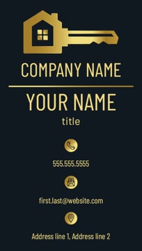 Picture of Real Estate Business Card Magnet 11 - Vertical