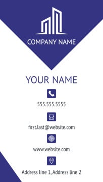 Picture of Real Estate Business Card Magnet 12 - Vertical