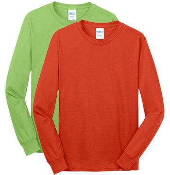 Picture of Port & Company Core Cotton Long Sleeve Tee