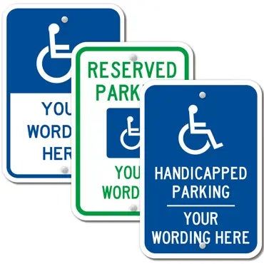 Picture for category Custom Handicap Signs