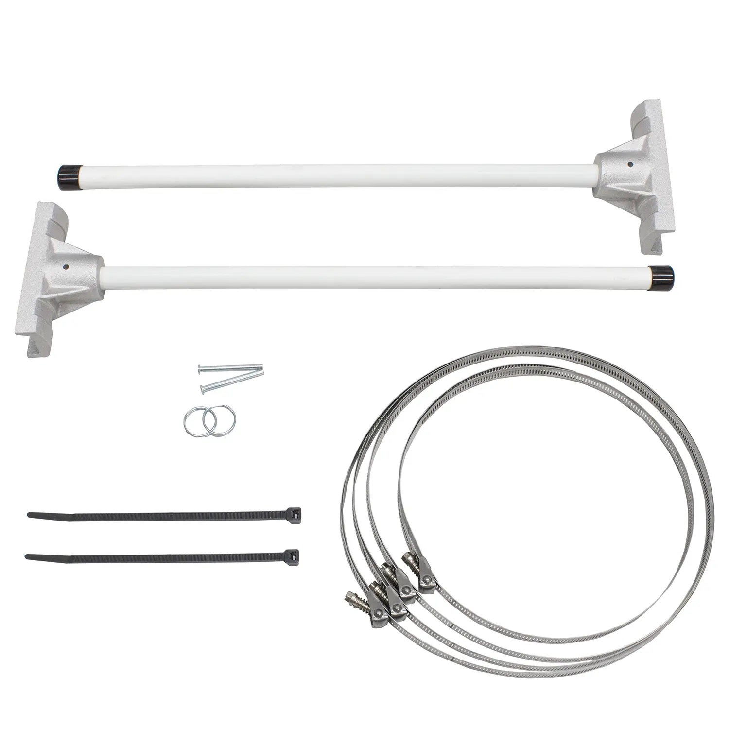 <strong>Pole Banner Kit Includes:</Strong><br>• 2 Poles<br>• 2 Brackets<br>• Assembly Hardware