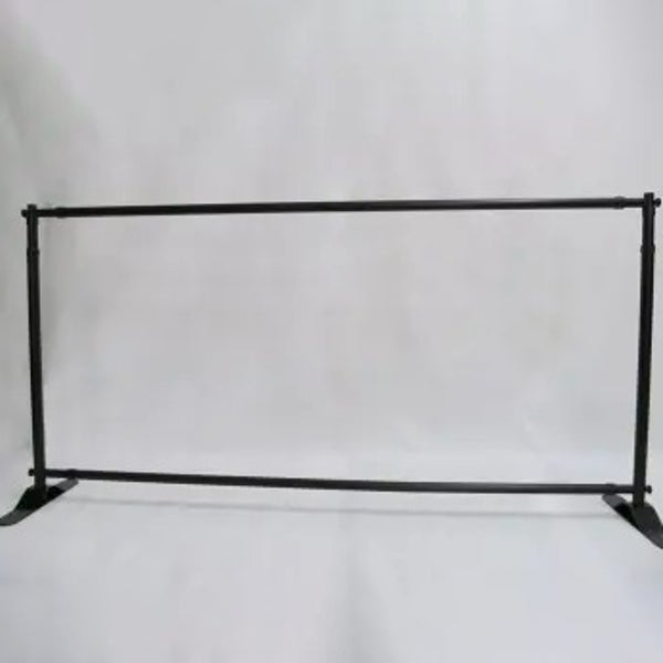 Large Format Banner Stand (8ft + 10ft kit) & 20 zip ties Template Customization