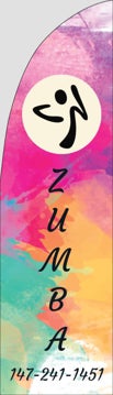 Picture of Zumba - 7.5' Straight Flag