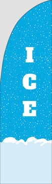 Picture of Ice - 7.5' Straight Flag