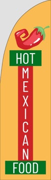 Picture of Mexican Food_04 - 7.5' Straight Flag