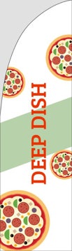 Picture of Pizza 4 - 7.5' Straight Flag