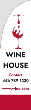 Picture of Wine House 01 - 7.5' Straight Flag