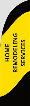 Picture of Home Builders / Remodeling 5 - 7.5' Straight Flag