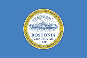Picture of Boston, MA Flag - 4x6