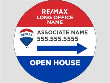 Picture of RE/MAX - Open House Agent Directional Long Office (circle)