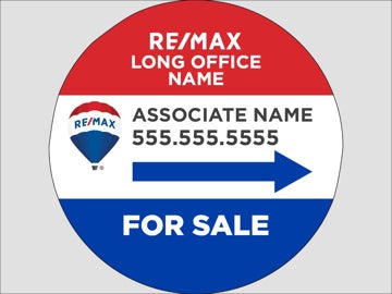 Picture of RE/MAX - For Sale Agent Directional Long Office (circle)