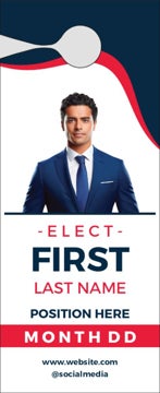 Picture of Political Door Hanger 13 - Large Door Hanger