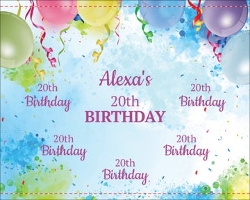 Picture of Birthday Backdrop 2 - 8ft x 10ft