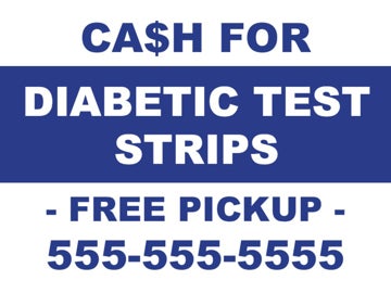 Picture of Cash for Diabetic Strips 3 - 18"x24"