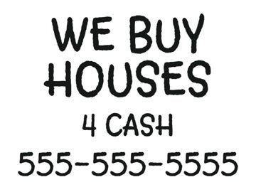 Picture of We Buy Houses 12 - 18"x24"