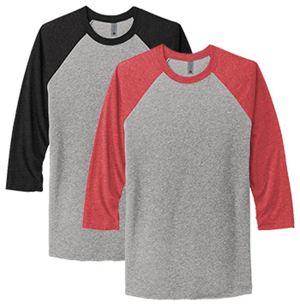 Picture of Next Level Tri-Blend Raglan 3/4 Sleeve