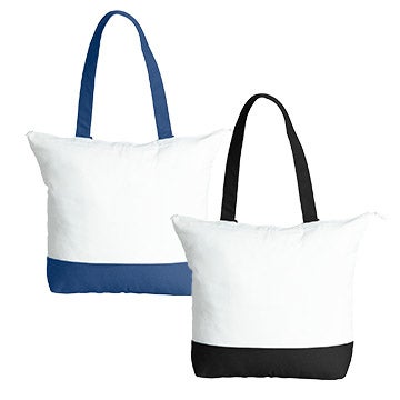 Picture of Large Zip Cotton Tote Bag