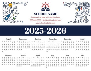 Picture of Magnetic Calendar 10 - Horizontal