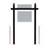Picture of Double Aluminum Post