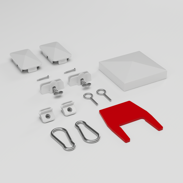 Replacement Hardware Kit - For Vinyl Real Estate Sign Posts Template Customization