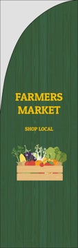 Picture of Farmers Market - 7.5ft Straight Flag