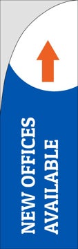 Picture of Office Space 1 - 7.5ft Straight Flag