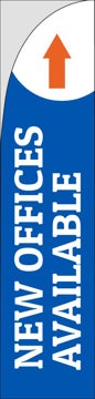 Picture of Office Space 1 - 15.5ft Straight Flag