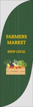 Picture of Farmers Market - 7.5ft Feather Flag