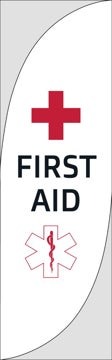 Picture of First Aid - 7.5ft Feather Flag