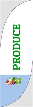 Picture of Produce - 7.5ft Feather Flag