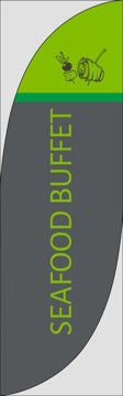 Picture of Seafood Buffet - 7.5ft Feather Flag