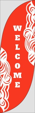 Picture of Welcome 7 - 7.5ft Feather Flag