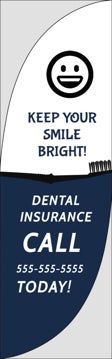 Picture of Dental Insurance - 10ft Feather Flag