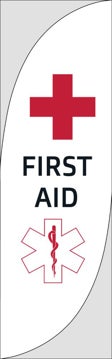 Picture of First Aid - 10ft Feather Flag