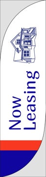 Picture of Now Leasing 8 - 13ft Feather Flag