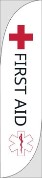 Picture of First Aid - 15.5ft Feather Flag