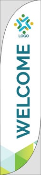 Picture of Retail Welcome - 15.5ft Feather Flag