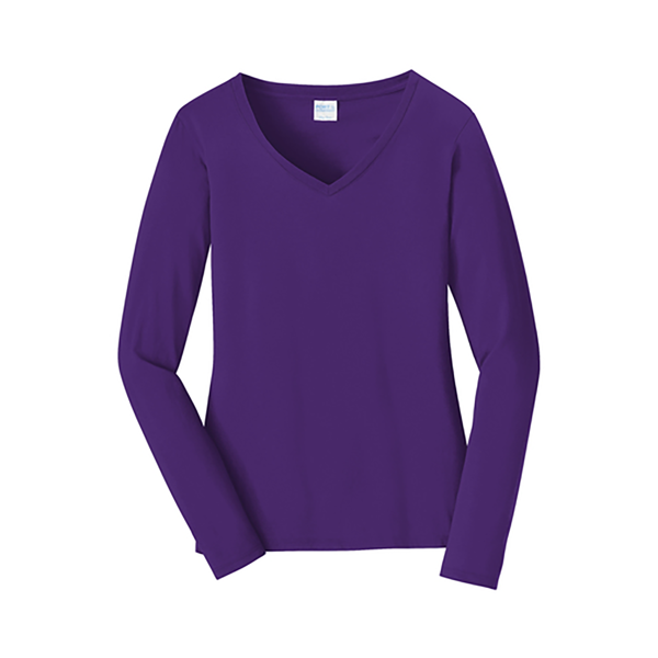 Picture of Port & Company Women's Long Sleeve V-Neck