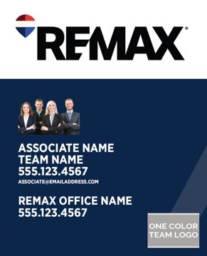 Picture of Blue Slash - Agent Photo Clipped - QR Code - 30" x 24"