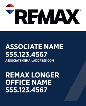 Picture of Blue Slash - Office Prominent - Longer Office Name -  30" x 24"