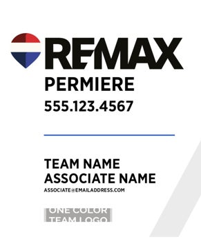 Picture of White Slash - Associate - Team Logo - Long -  Big Balloon - 30" x 24"