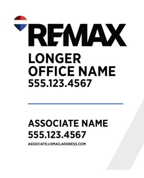 Picture of White Slash - Office Prominent - Longer Office Name - 30" x 24"