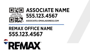 Picture of White Slash - QR Code - Option 2 18" x 30"