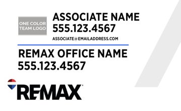 Picture of White Slash - Office Prominent - Associate - Team Logo - 18" x 30"