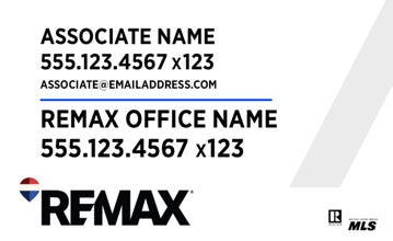 Picture of White Slash - Office Prominent - Phone Ext - 18" x 30"