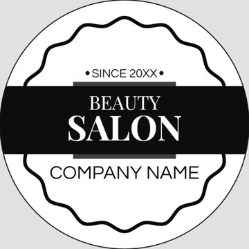 Picture of Beauty Stickers 5 - Circle 2" x 2"