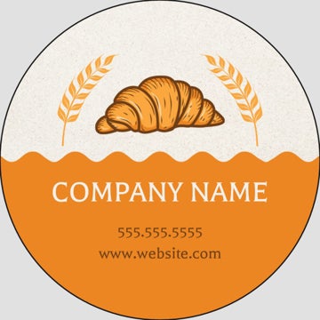 Picture of Food & Beverage Sticker 2 - Circle 2" x 2"