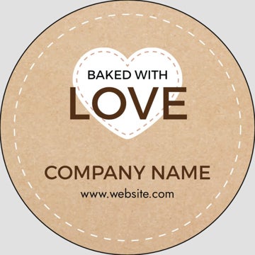 Picture of Food & Beverage Sticker 6 - Circle 2" x 2"