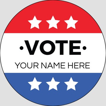 Picture of Political Stickers 6 - Circle 2" x 2"