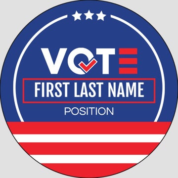 Picture of Political Stickers 8 - Circle 2" x 2"